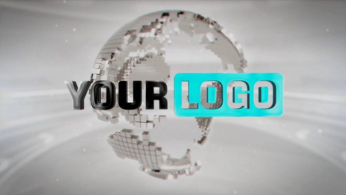 24 World News Intro template global broadcast logo animation preview