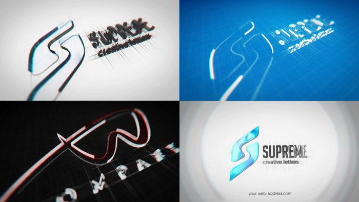 3D Sketch Unveil Intro hand-drawn reveal After Effects