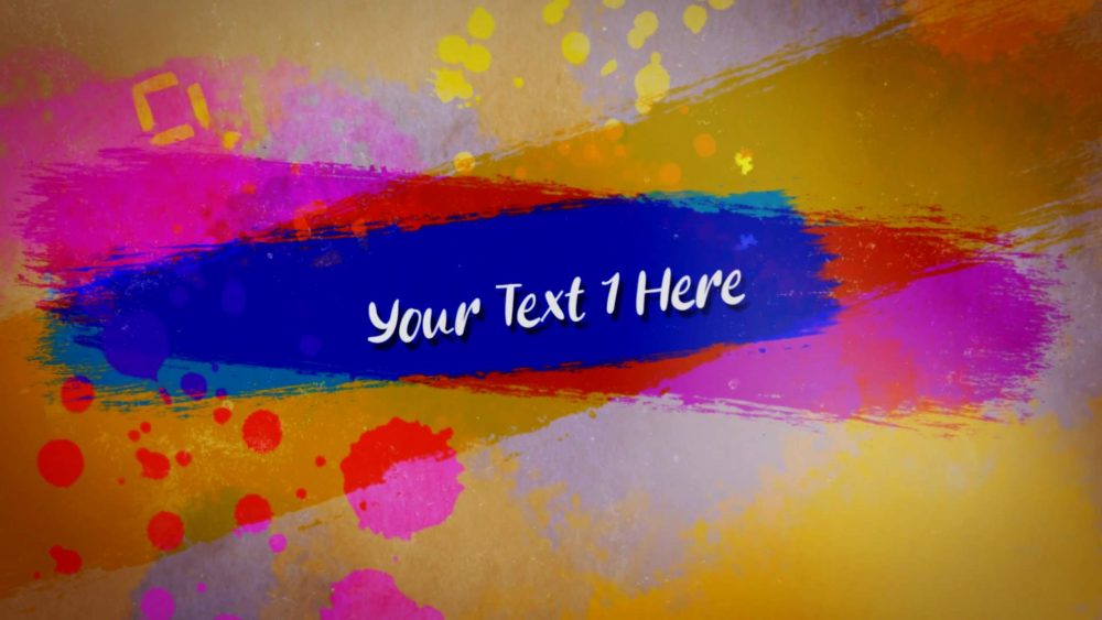 Artistic Colorful Slideshow – Creative Template for Storytelling