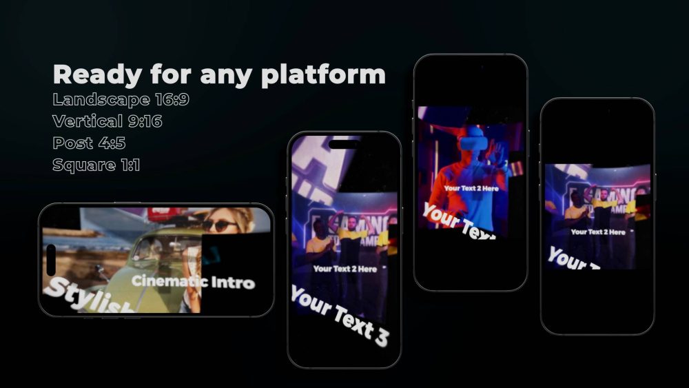 Artistic Folding Showcase template layered fold animation preview