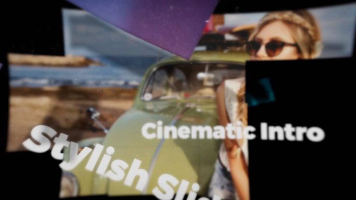 Artistic Folding Showcase template layered fold animation preview