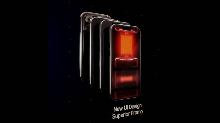 Black Phone Mockup 2 template modern mobile animation preview