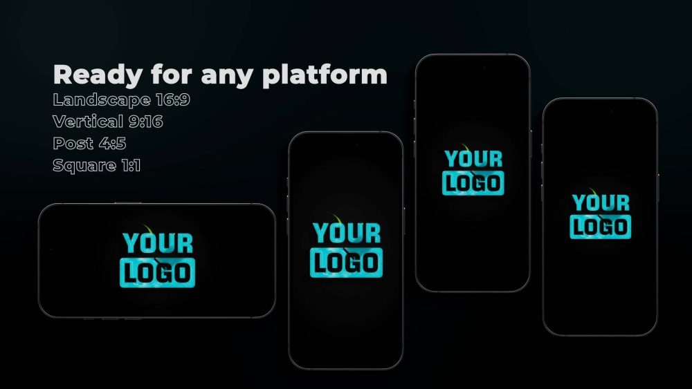 Brand Unfolding Reveal template elegant logo unfold preview