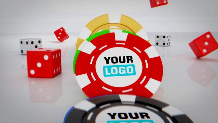 Casino Chip Cascade template chip cascade logo animation preview
