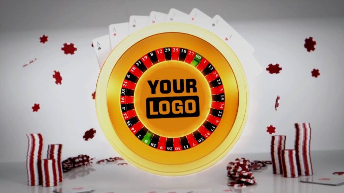 Casino Logo Reveal template gambling logo animation preview