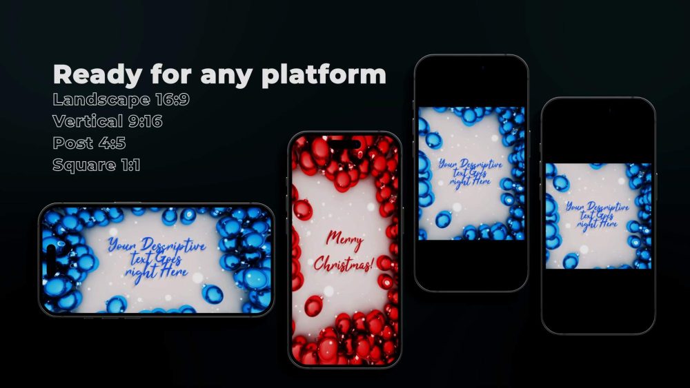Holiday logo reveal with sparkling lights