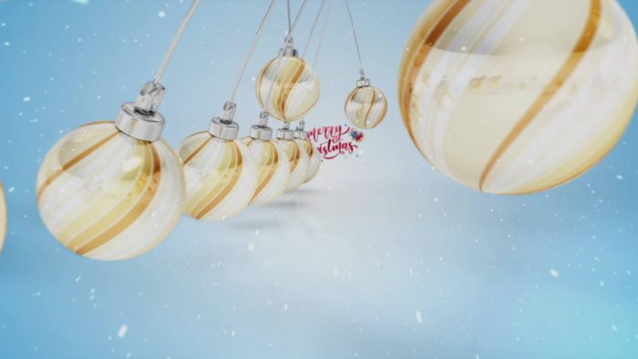 Christmas Swing Balls – Festive Ornament Reveal MOGRT Template for Premiere Pro