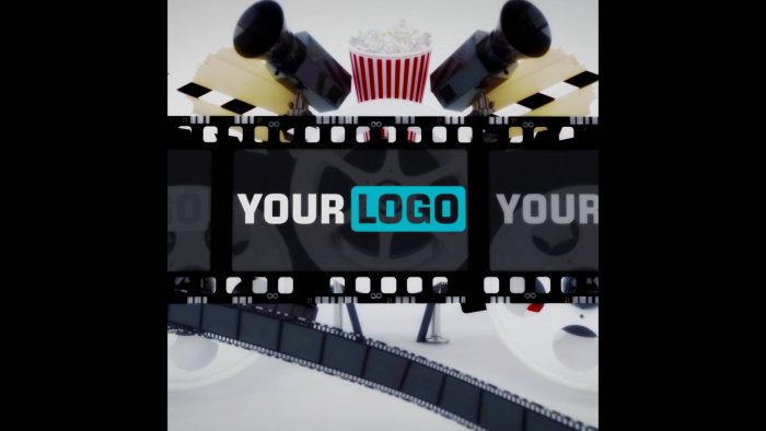 Cinema Movie Logo Reveal template dramatic film logo animation preview