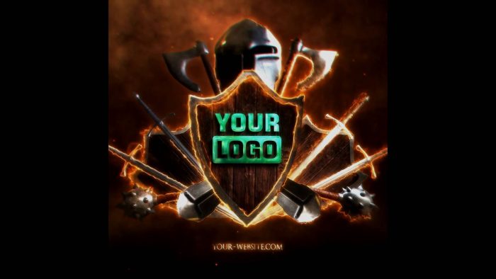 Epic Medieval Unveil template regal logo animation preview
