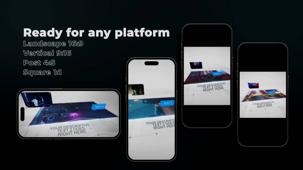 Clean Business Slideshow template corporate presentation animation preview