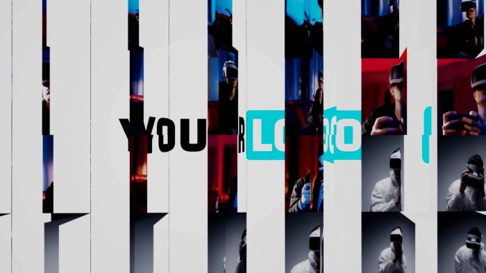 Clean Business Unveil template corporate logo animation preview