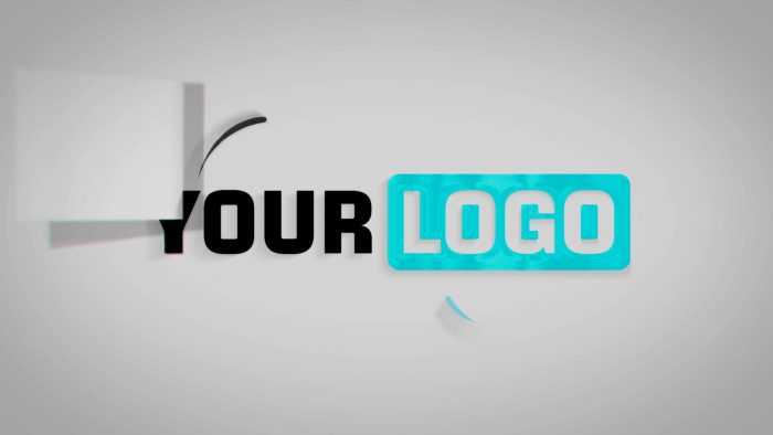Clean Unfold Reveal template unfolding logo animation preview