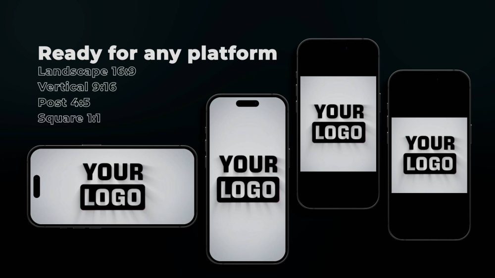Creative Business Circles template circular logo animation preview
