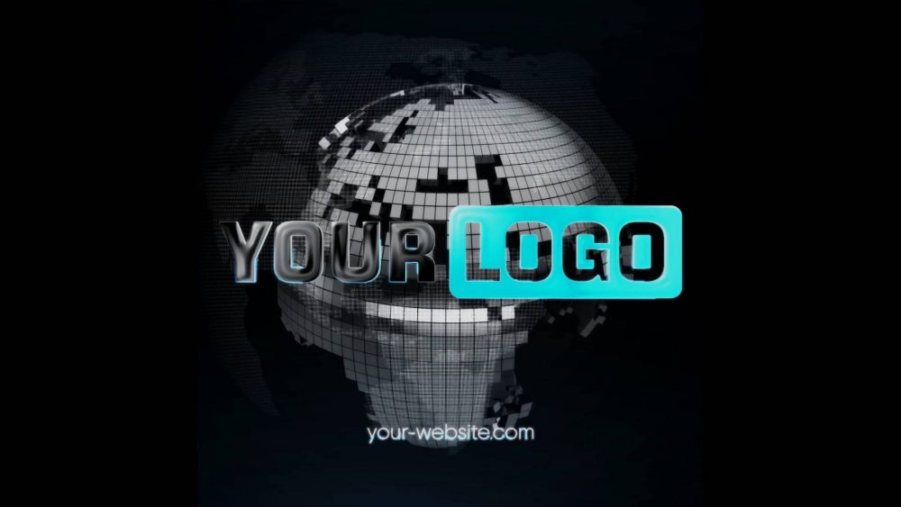 Cube Earth Unveil template globe and cube logo animation preview