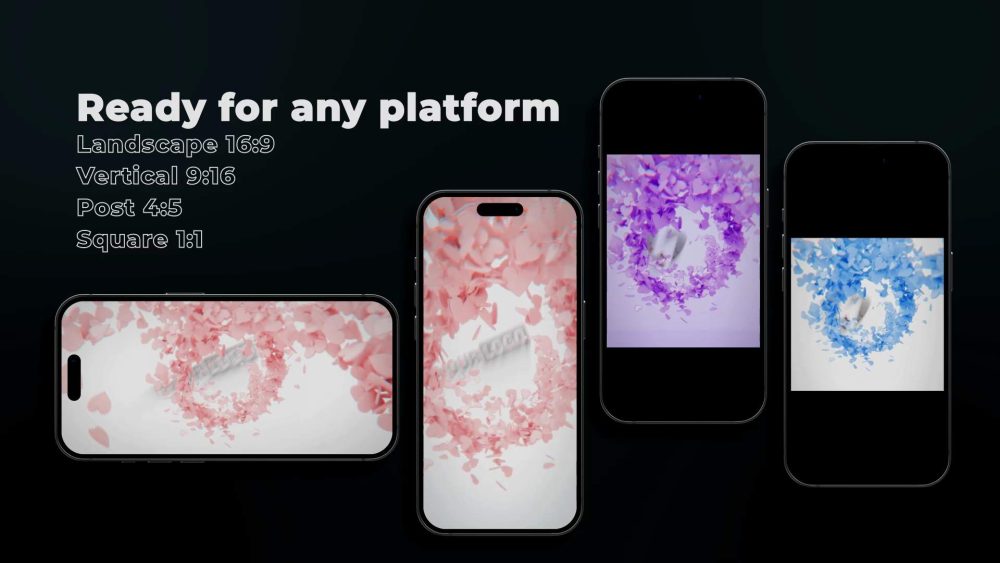 Sweet charming logo reveal template
