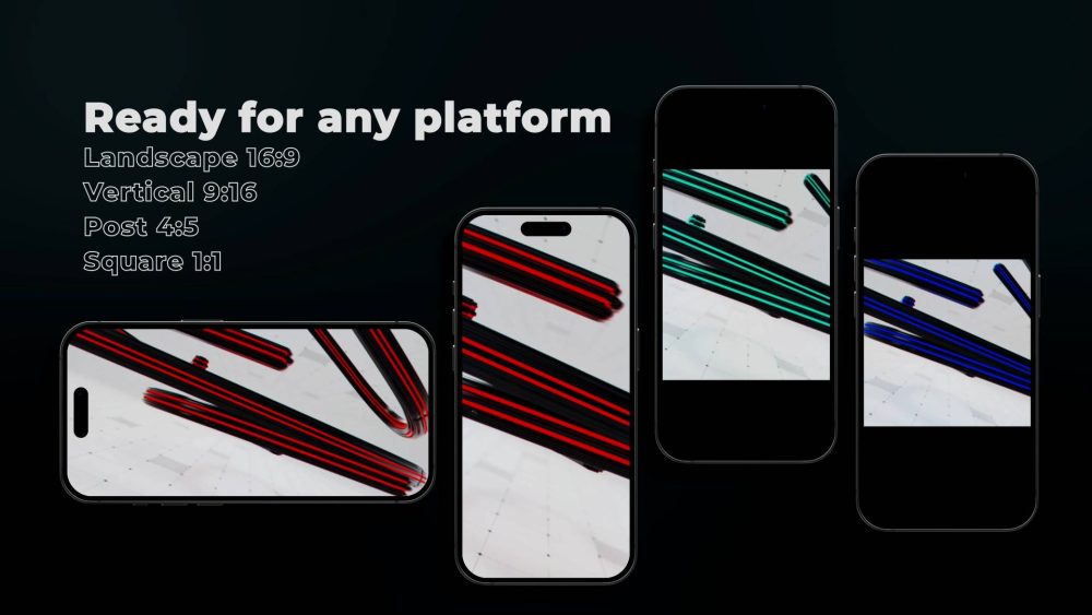Digital Lines Unveil template network line logo animation preview