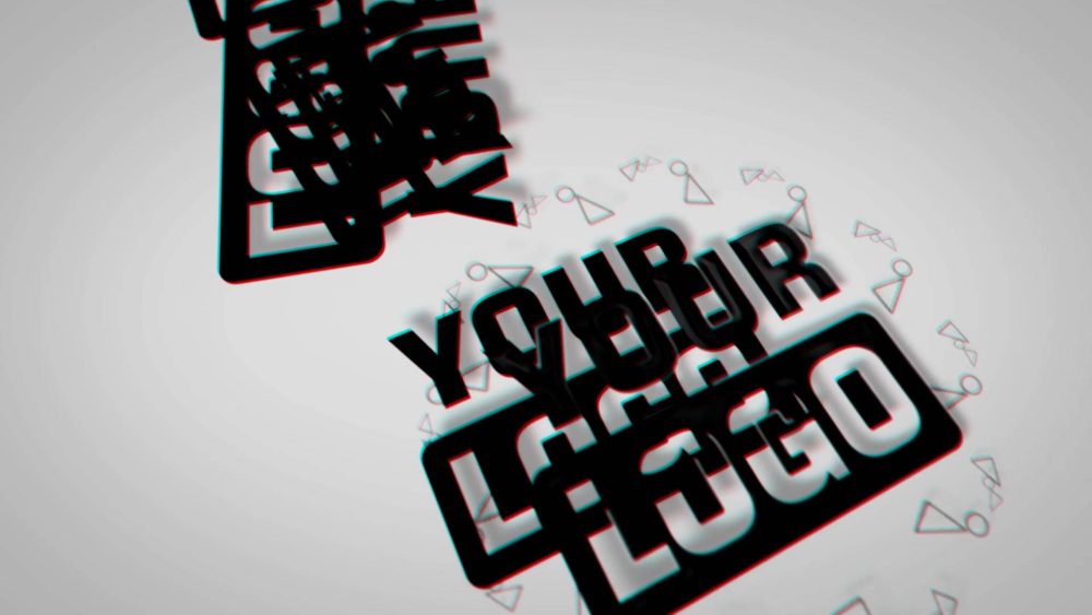 Dynamic Glitch Unveil template glitch logo animation preview