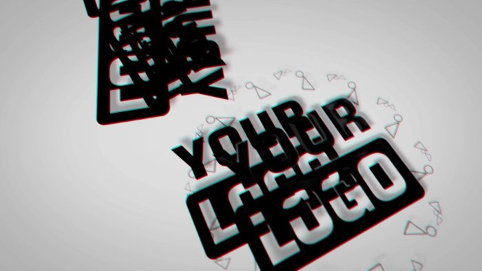Dynamic Glitch Unveil template glitch logo animation preview