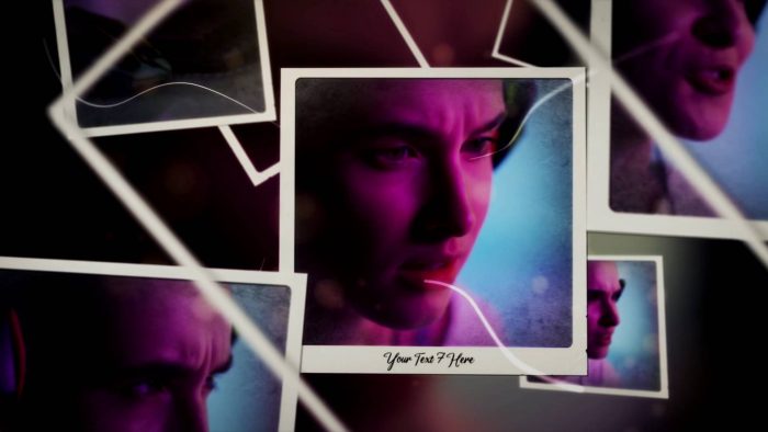 Dynamic Photo Slideshow template image montage animation preview