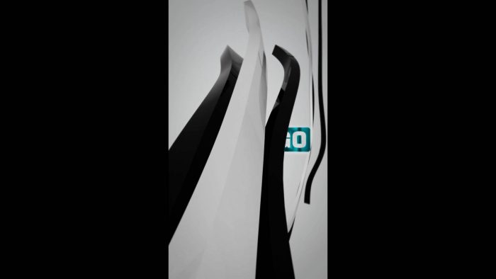 Dynamic Ribbon Intro template ribbon logo animation preview