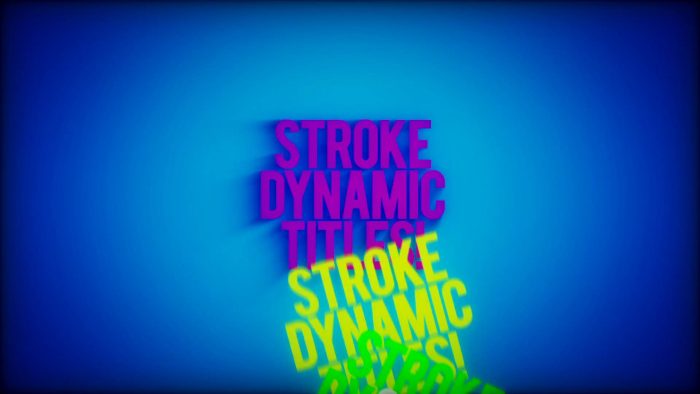 Dynamic Strokes Titles Reveal – Brush Animation MOGRT for Premiere Pro