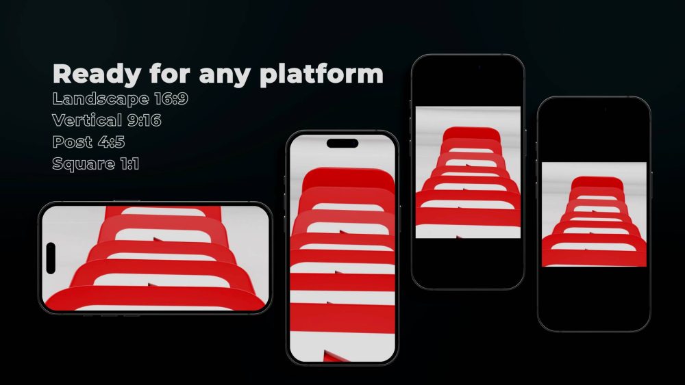 Dynamic YouTube Icons template interactive logo animation preview