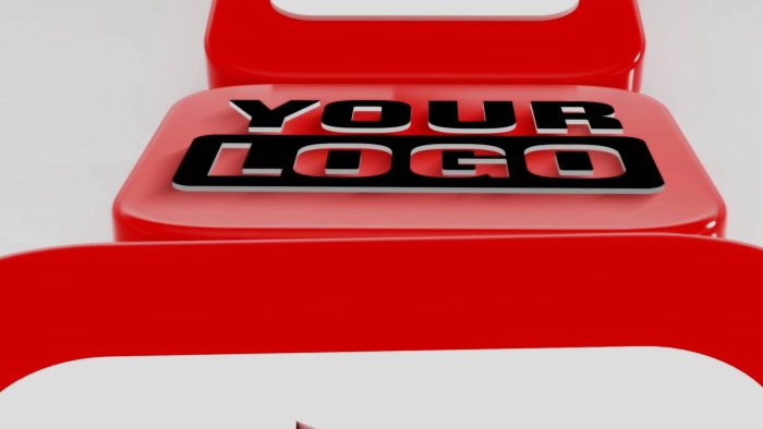 Dynamic YouTube Icons template interactive logo animation preview