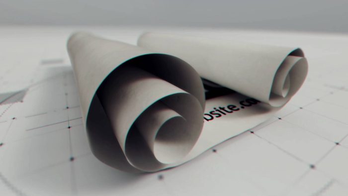 Elegant Scroll Intro template paper scroll animation preview
