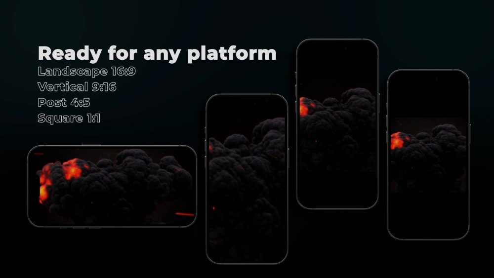 Energy Explosion template logo blast animation preview