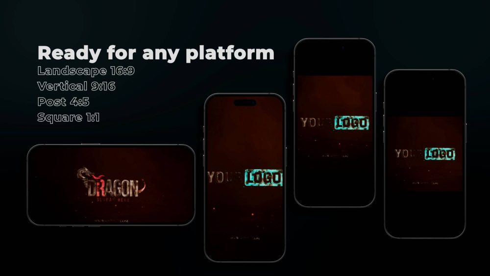 Epic Stone In Fire template stone-fire logo animation preview