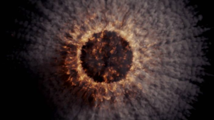 Exploding Reveal template logo blast animation preview
