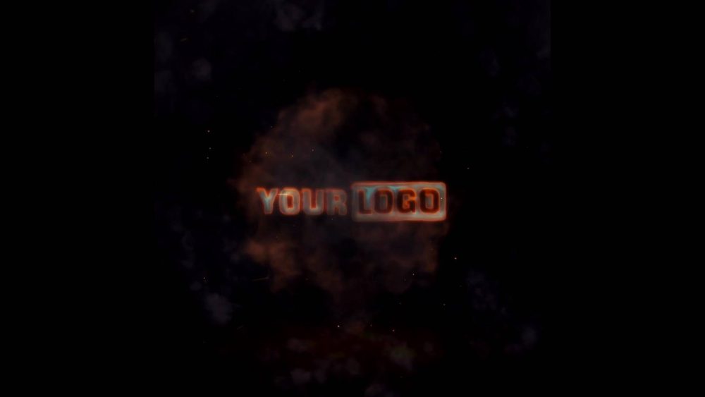 Exploding Reveal template logo blast animation preview