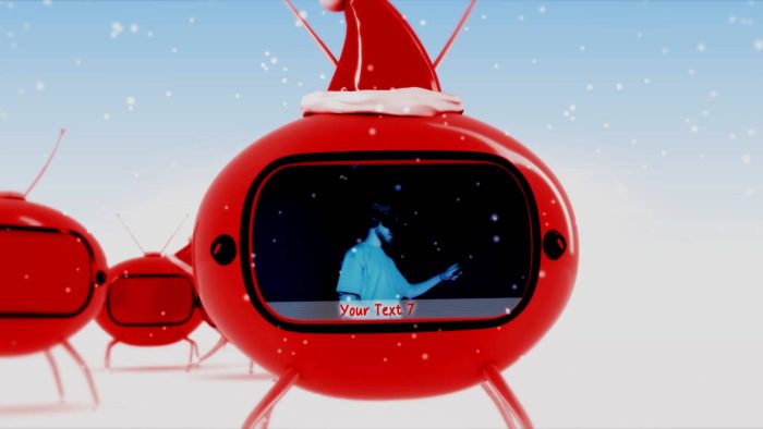 Festive Channel Opener template holiday logo animation preview