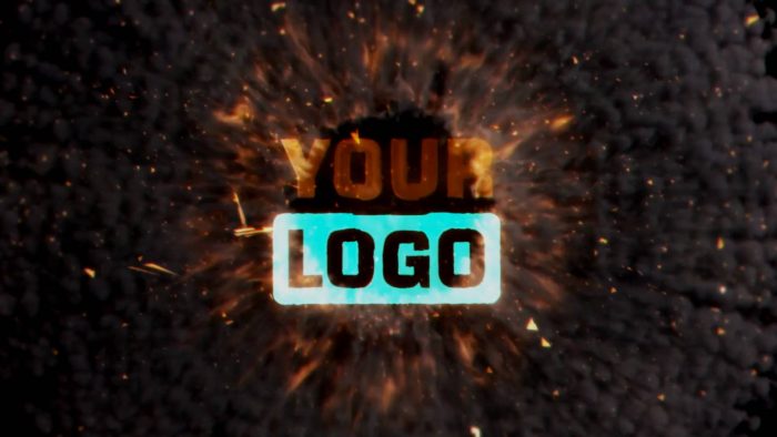 Fiery Shockwave Reveal template flame shockwave logo animation preview