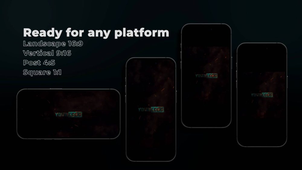 Fire Strike Unveil template flame strike logo animation preview