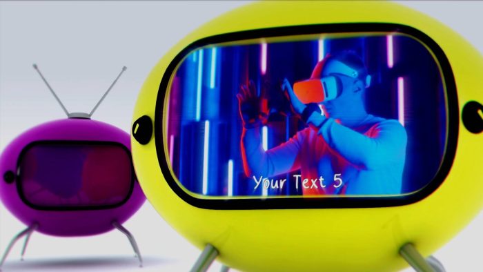 Funky Video Presentation template colorful motion intro preview
