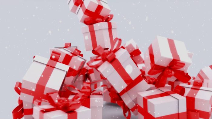 Gift Collection Reveal template multi-gift logo animation preview