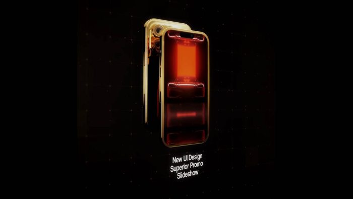 Golden Phone Mockup 4 template elegant phone animation preview