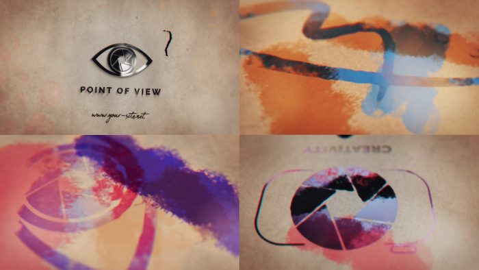 Grunge Ink Drop Unveil Intro ink reveal After Effects