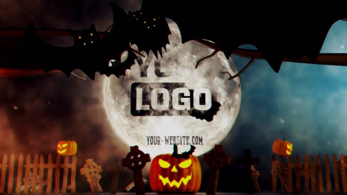 Halloween Pumpkins Unveil template pumpkin logo animation preview