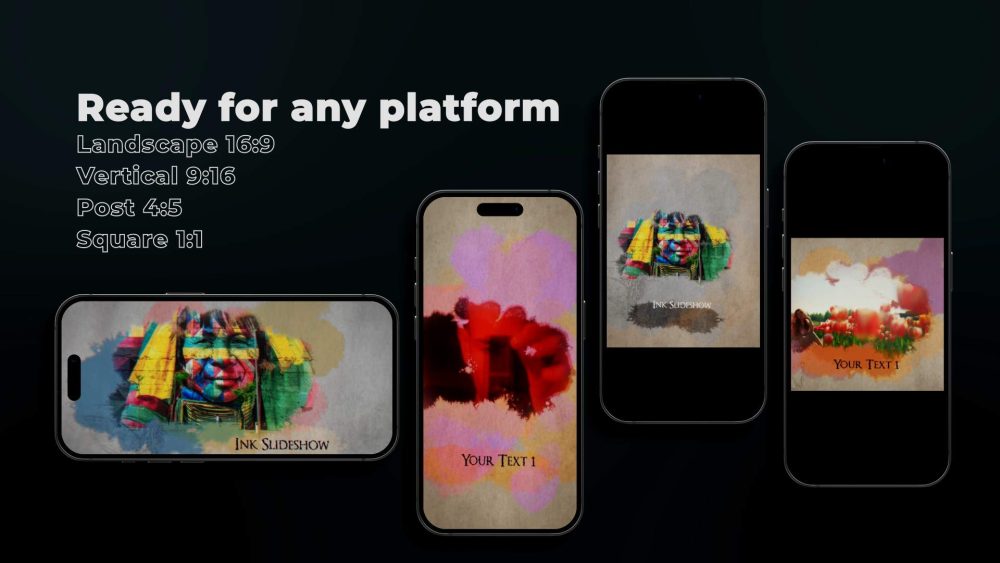artistic slideshow template