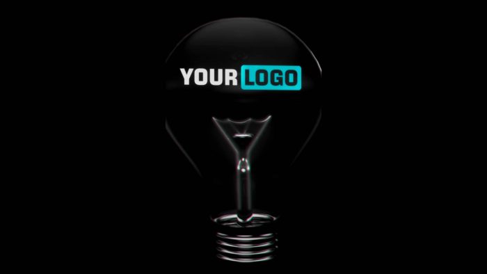 Jumping Bulb Reveal template energetic logo animation preview
