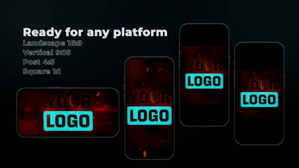Luminous Explosion Intro template bright logo burst animation preview