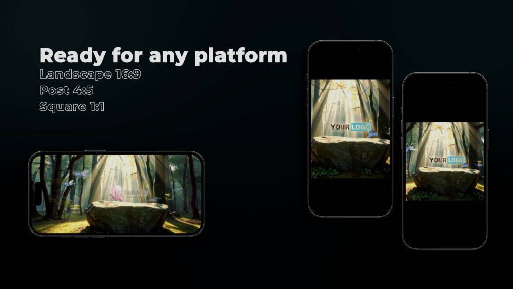 Magic Forest Unveil template enchanted forest logo preview