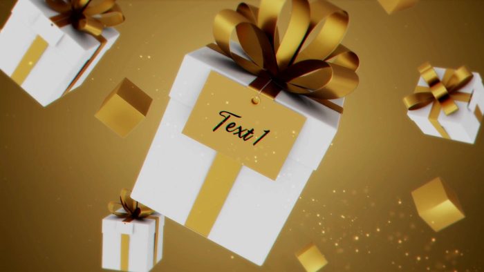 Magical Gifts Unveil template sparkly logo animation preview