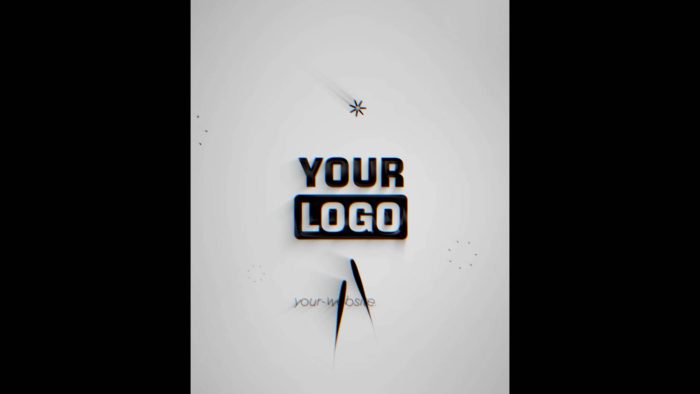Minimal Bounce Unveil template clean logo bounce animation preview