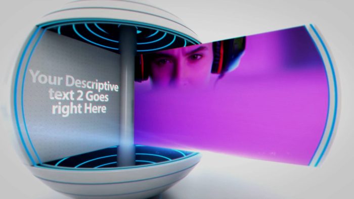 Modern Sphere Display template sleek 3D orb logo preview