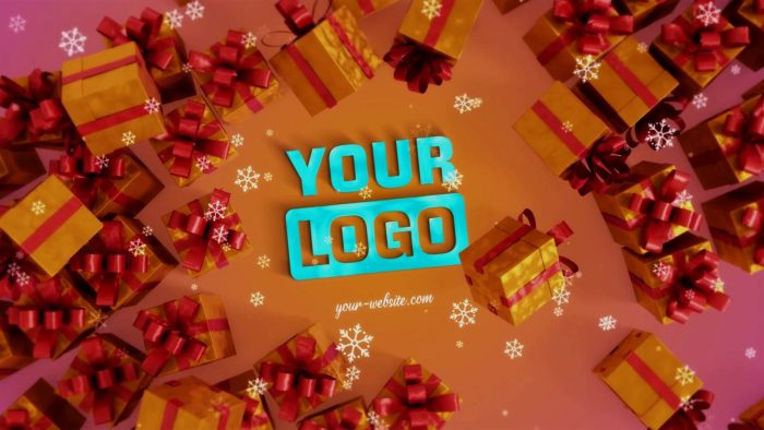 New Year Gifts template festive gift reveal animation preview
