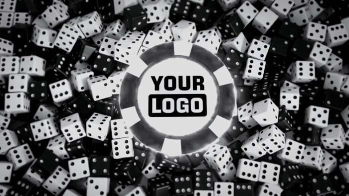 Online Games Dices template multi‑dice logo animation preview