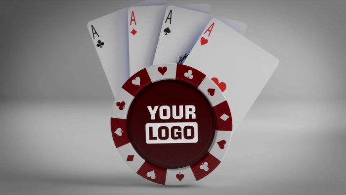 Poker Chip Unveil template casino chip logo preview